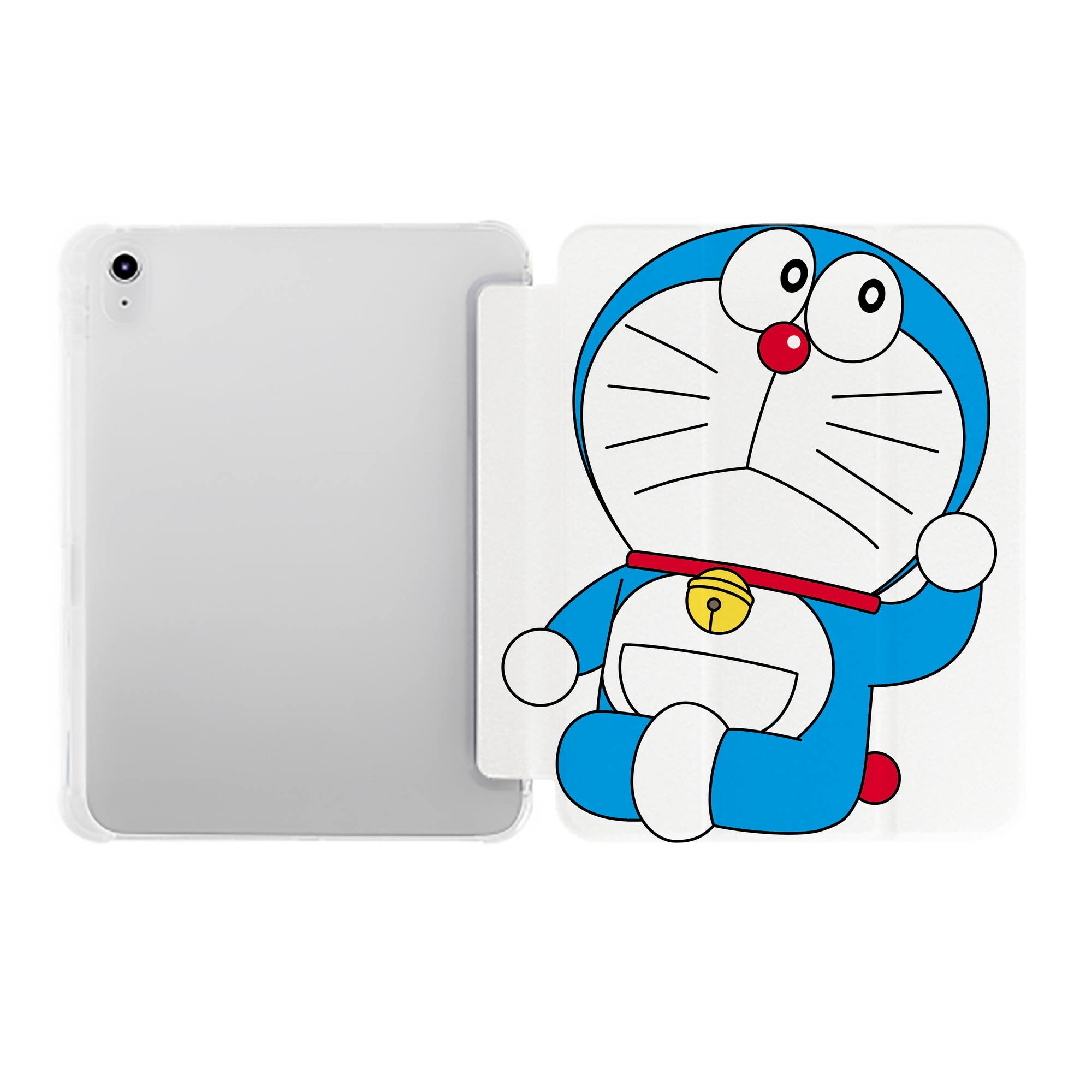 （画像用） ドラえもん Doraemon IPad ケース ペン収納付き 三つ折りスタンド PUレザー×シリコン 対応機種9.5/10.5/10.9インチ